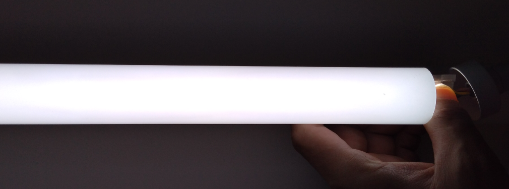 LED Heat Sink Aluminium Tube Profile with Surface Mounted or Suspension