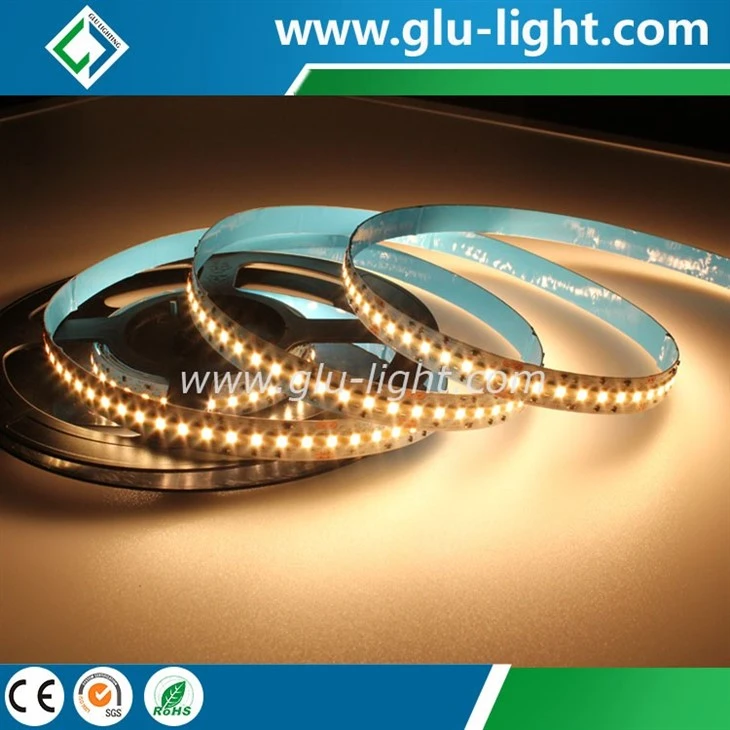 24V High CRI Bi Color Ra99 2835 Led Strip Tape 280 Led Per Meter